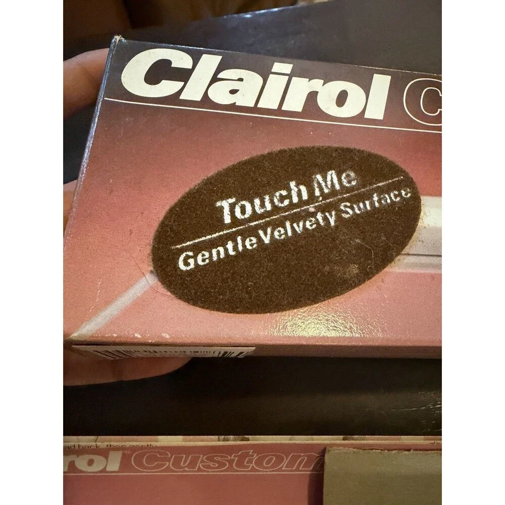 Clairol Custom Care C-500 Curling Iron 3/4” Velvet Surface Protects Hair VTG NEW